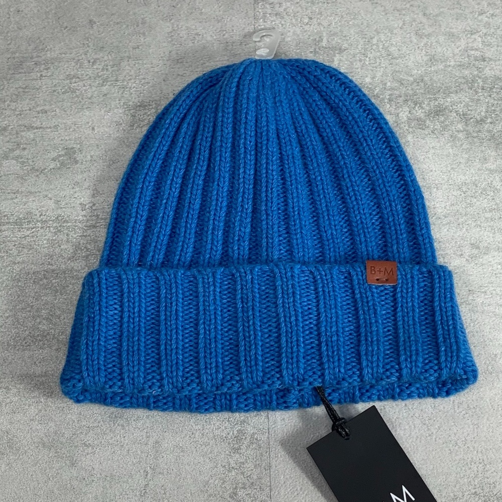 Bickley + Mitchell Lambswool Blue Chunky Tin Knit